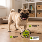 Interactive Squeaky Wobble Dog Ball – Durable Self-Play Toy for Energetic Pups