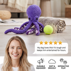 Large Octopus Plush Squeaky Dog Toy – Fun, Durable & Adorable!
