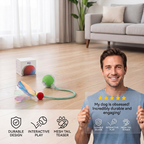 Upgraded Smart Rolling Dog Ball – Durable Interactive Toy with Wiggly Mesh Tail
