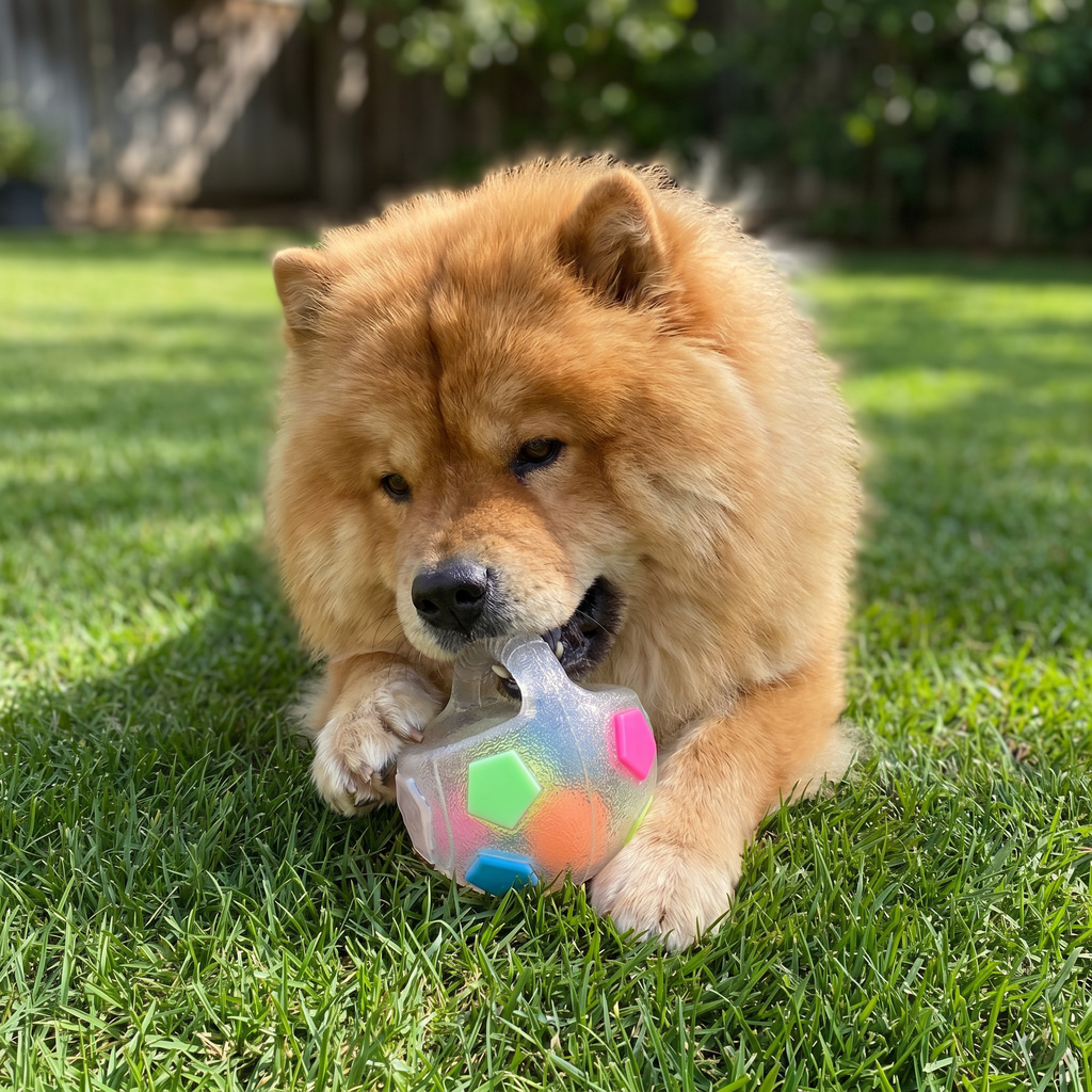 Durable Dog Toy Ball for Stress Relief & Active Play