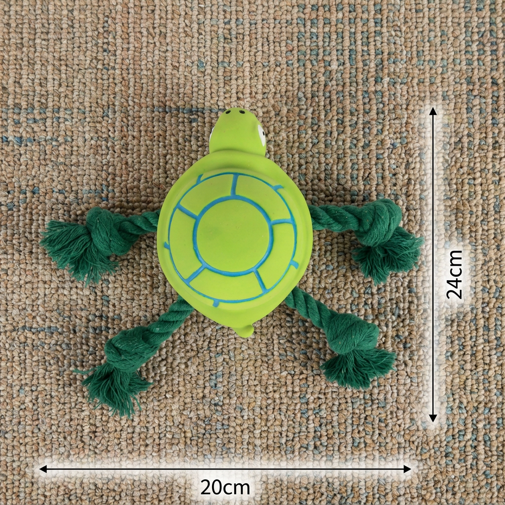 Durable Floating Dental Latex & Rope Dog Toy — Chew, Tug & Splash!
