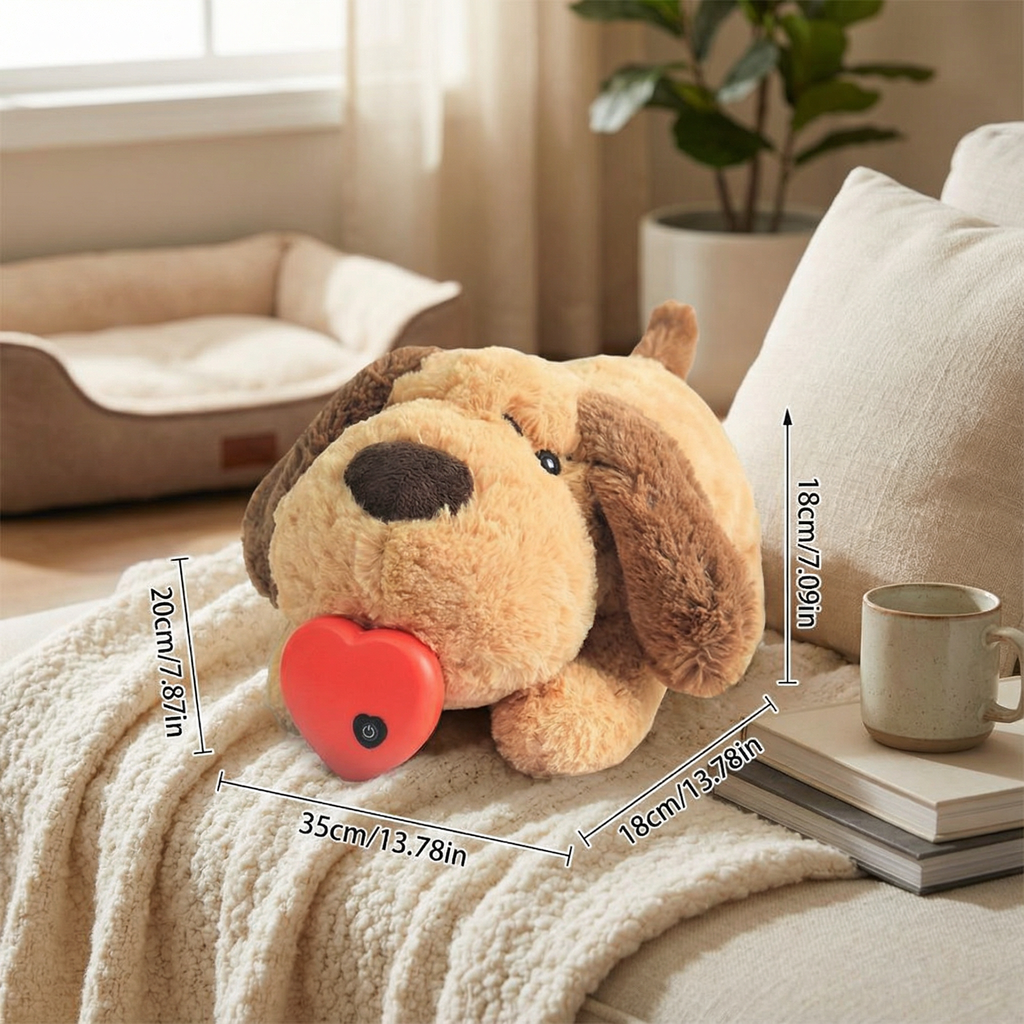 Calming Heartbeat Plush Toy for Dogs & Cats – Anxiety Relief & Stress Soother