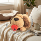 Calming Heartbeat Plush Toy for Dogs & Cats – Anxiety Relief & Stress Soother