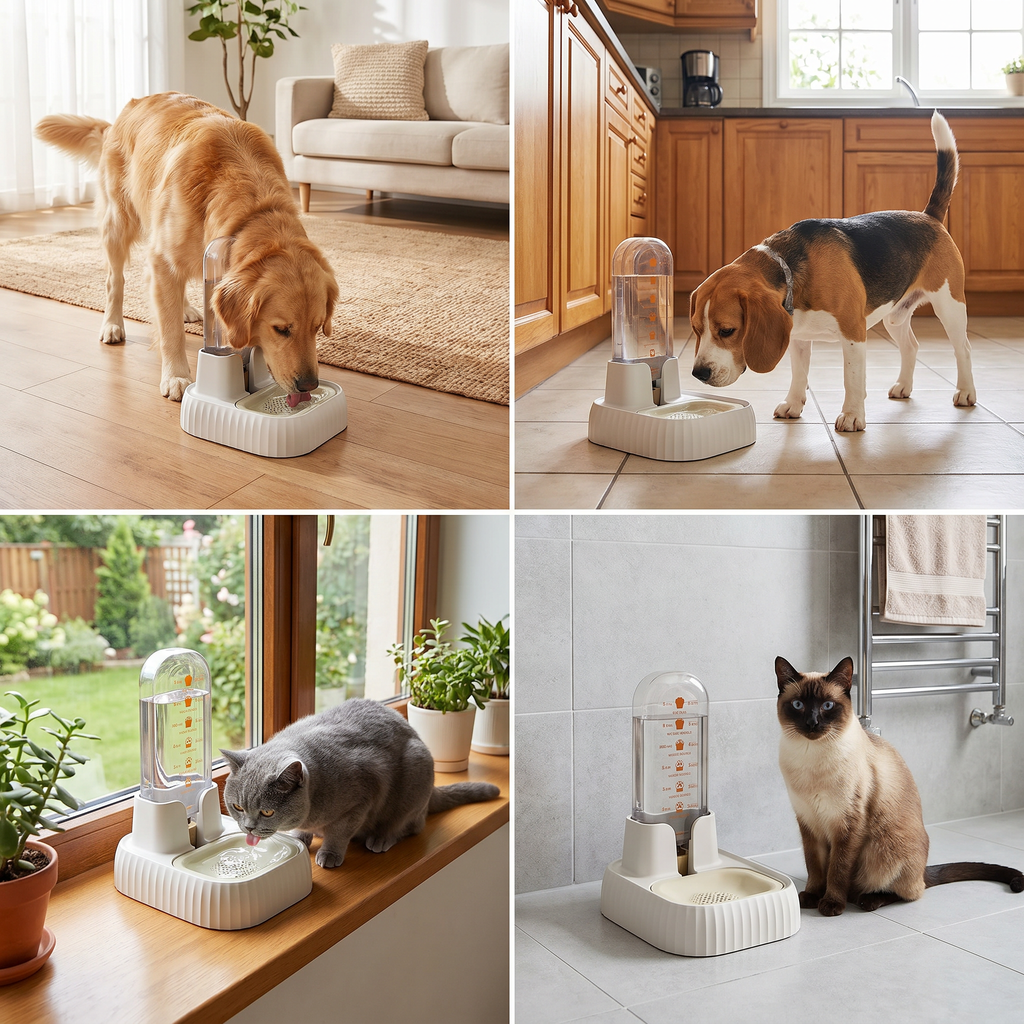 Automatic Large-Capacity Pet Water Fountain for Cats & Dogs